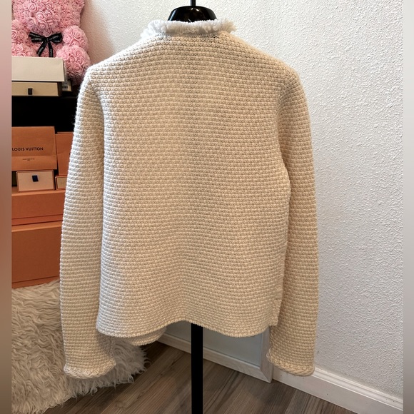 Ann Taylor sweater jacket zip cardigan. - Picture 3 of 6